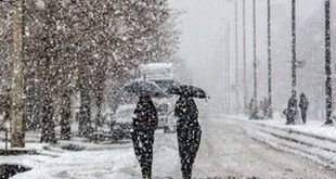 بارش برف و باران در شمال تهران