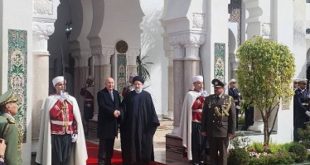استقبال رسمی رئیس جمهور الجزایر از رئیسی