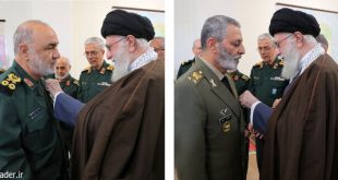 اعطای نشان فتح به فرماندهان کل ارتش و سپاه