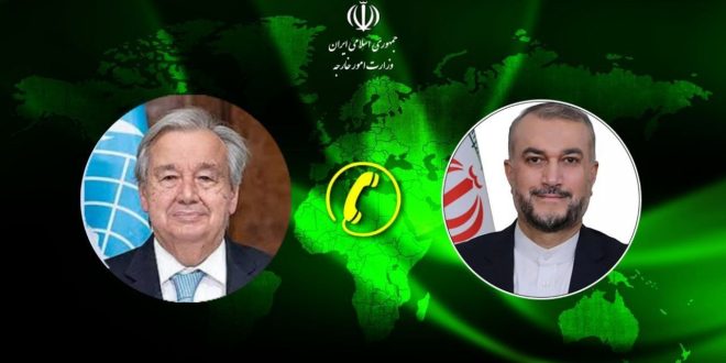 امیرعبداللهیان خواستار افزایش اعمال فشار از سوی سازمان ملل متحد بر رژیم اسرائیل شد