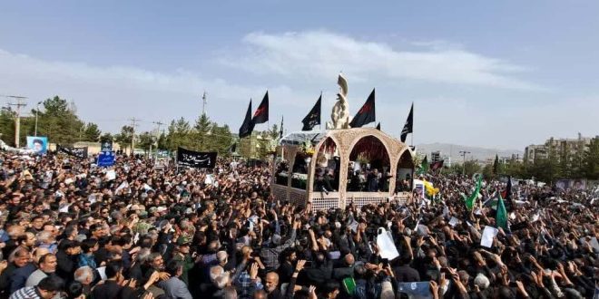 تشییع پیکر مطهر شهید جمهور در بیرجند