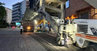 اجرای عملیات روکش مکانیزه آسفالت در محلات درکه و ولنجک