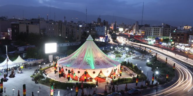 نورپردازی ویژه در ۱۶ میدان مهم تهران
