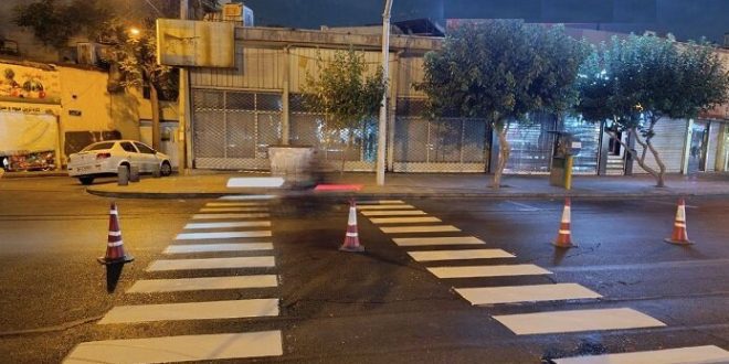 ۱۲۷ هزار مترطول از معابر منطقه ۲ خط‌کشی ترافیکی شد