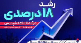 رشد 18 درصدی درآمد 11 ماهه شپدیس علیرغم افزایش 46 درصدی هزینه تولید