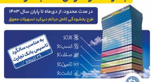 طرح «فرصت نو»، پیشنهاد ویژه بانک تجارت برای تسویه بدهی مشتریان