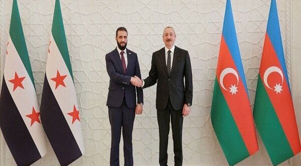 دیدار «جولانی» با «الهام علی‌اف» در باکو