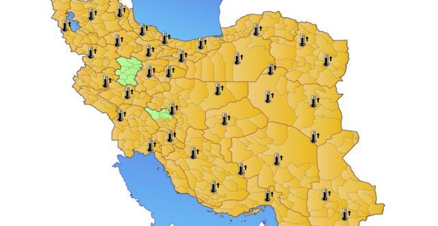 هشدار افزایش محسوس دما در ۳۱ استان
