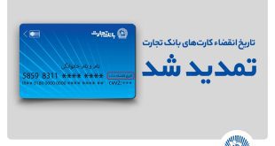 تاریخ انقضای کارت‌های بانک تجارت تمدید شد