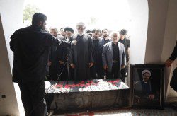 تشییع پیکر حجت‌الاسلام والمسلمین عبدالرحمان یوسف‌پور در جزیره کیش