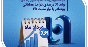 رشد ۶۱ درصدی درآمد عملیاتی وبصادر با تراز مثبت 25