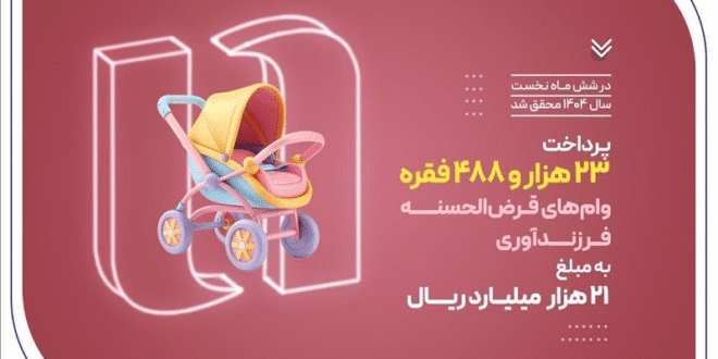 پرداخت ۲۳ هزار وام فرزندآوری توسط بانک صادرات ایران در نیمه نخست سال ۱۴۰۴
