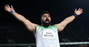 پرتاب یاسین خسروی به طلا تبدیل شد
