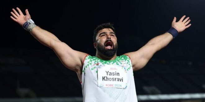 پرتاب یاسین خسروی به طلا تبدیل شد