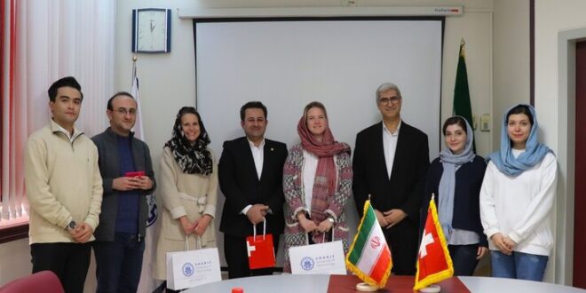 بازدید هیئت دیپلماتیک سفارت سوئیس از دانشگاه صنعتی شریف