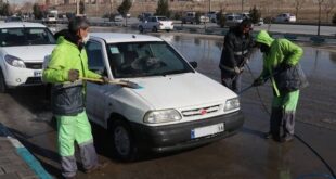 شست‌وشوی رایگان خودروهای شهروندان پس از آلودگی ناشی از آتش‌سوزی