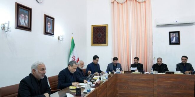 نشست مسئولان برگزاری مراسم تشییع پیکر رهبر شهید انقلاب اسلامی با وزیر امور خارجه