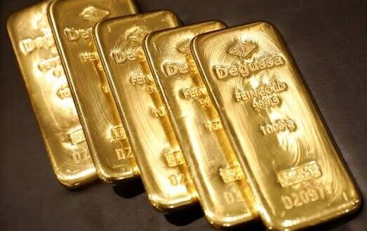 کاهش ملایم قیمت طلا در بازار جهانی